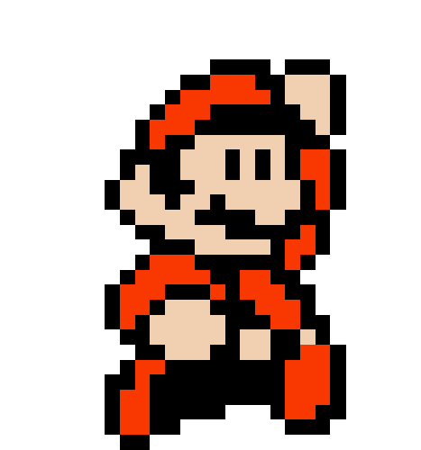 Mario Bros en pixel - Imagui