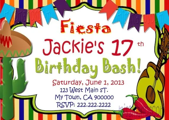 Pizarra Fiesta cumpleaños invitación fiesta por M2MPartyDesigns