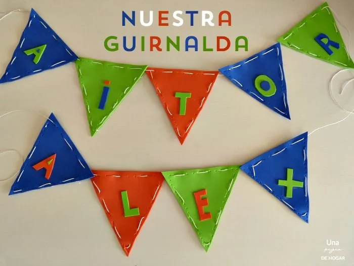 Una Pizca de Hogar: Guirnalda de goma EVA para Taller de CreaCtividad Una Pizca de Hogar: Guirnalda de goma EVA para Taller de CreaCtividad