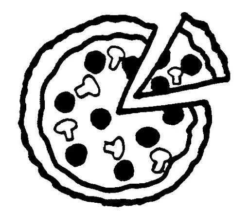 Imagenes de pizza para dibujar - Imagui