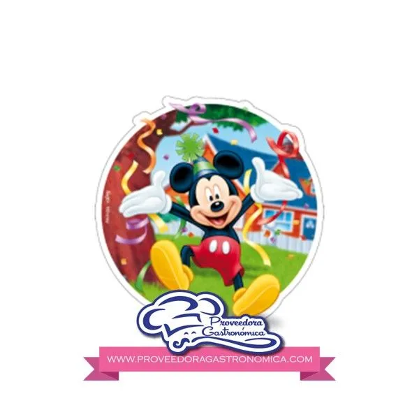 PLACA CHICA MICKEY MOUSE FIESTA