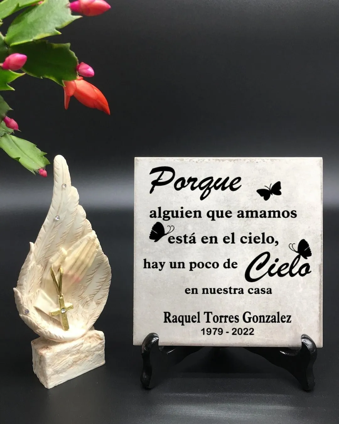 Placa conmemorativa española por la pérdida de un ser querido - Etsy México Placa conmemorativa española por la pérdida de un ser querido - Etsy México