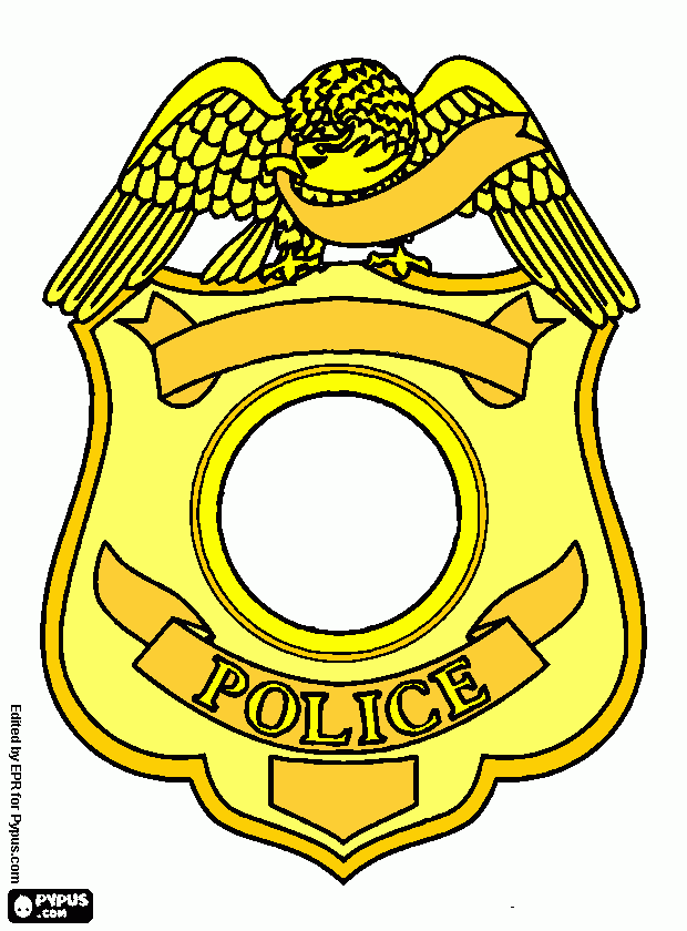 placa policial para colorear, placa policial para imprimir placa policial para colorear, placa policial para imprimir