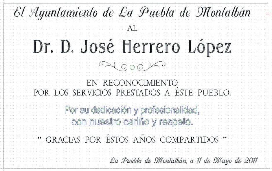 Placas de Homenaje
