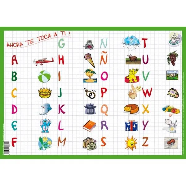 placemat educación para los niños con las letras del alfabeto ... placemat educación para los niños con las letras del alfabeto ...