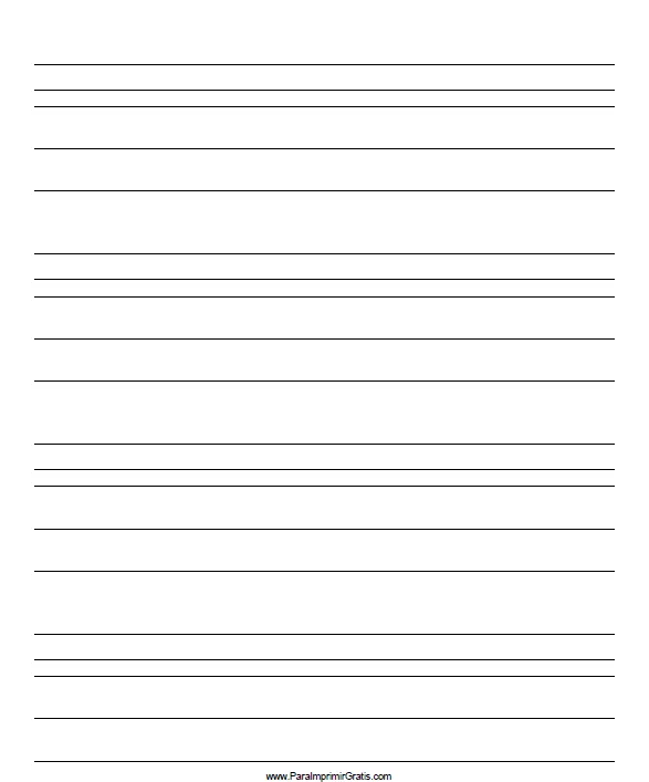 Hoja de Caligrafía - Para Imprimir Gratis - ParaImprimirGratis.com Hoja de Caligrafía - Para Imprimir Gratis - ParaImprimirGratis.com