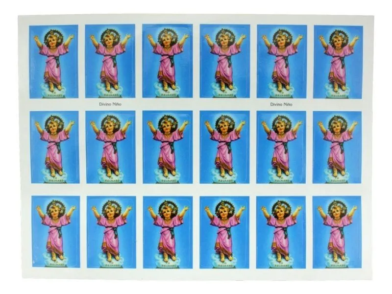 Plancha de 18 stickers – Divino Niño | El Propagador Cristiano Plancha de 18 stickers – Divino Niño | El Propagador Cristiano