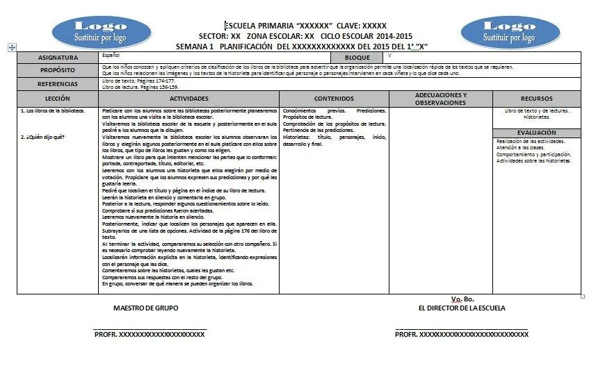 Planeación por semanas del primer grado del quinto bloque del ... Planeación por semanas del primer grado del quinto bloque del ...
