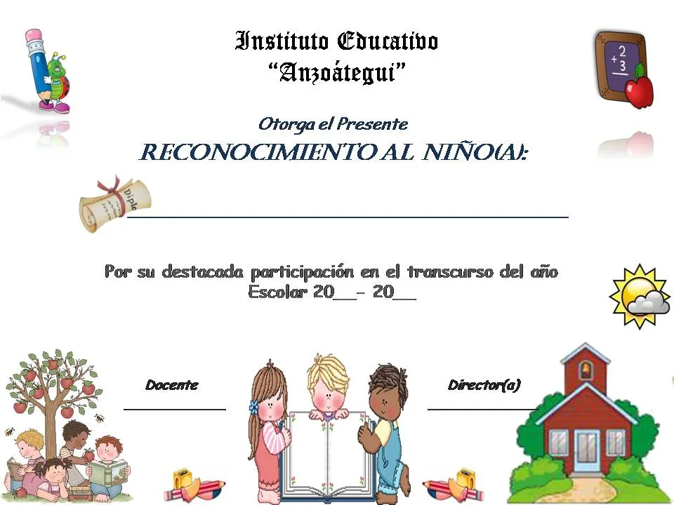 Planeta Escolar: Diplomas y Reconocimientos para alumnos Planeta Escolar: Diplomas y Reconocimientos para alumnos