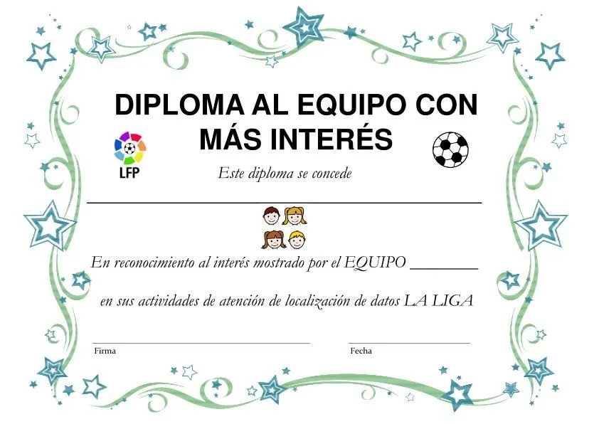 Bordes para diplomas sobre futbol - Imagui