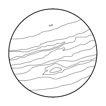 planeta jupiter Colouring Pages