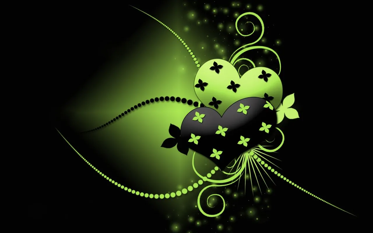 Planeta de Peques: Fondos de Corazones: Fondo Verde de Corazón para ...