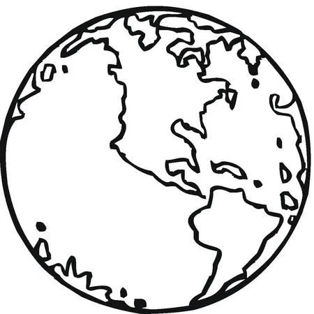 Esfera terrestre para colorear - Imagui