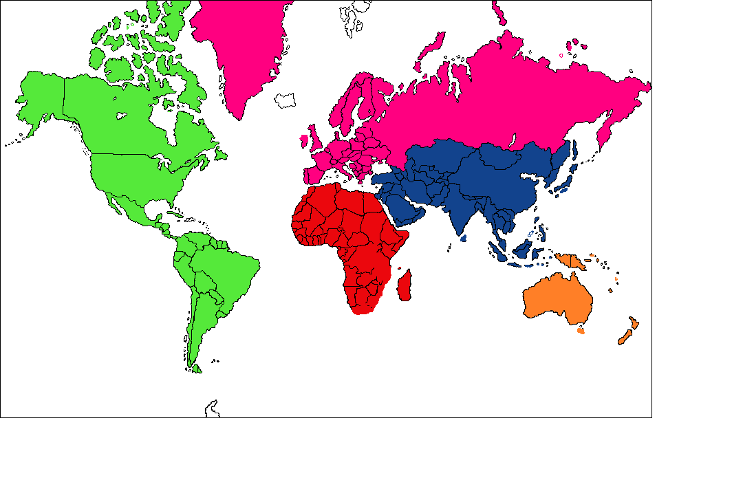 Planisferio a color sin nombres - Imagui