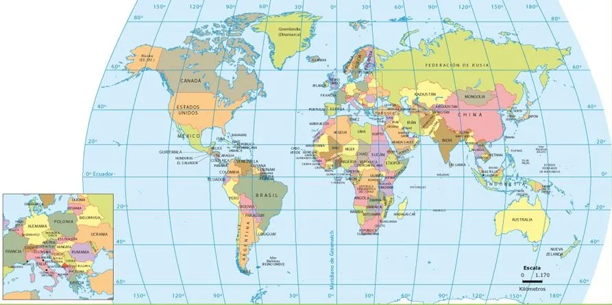 Mapa planisferio politico continentes y oceanos - Imagui Mapa planisferio politico continentes y oceanos - Imagui