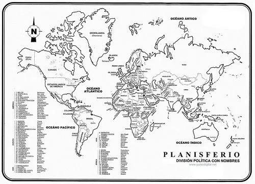 Planisferio - Division politica con nombres | Flickr - Photo Sharing! Planisferio - Division politica con nombres | Flickr - Photo Sharing!