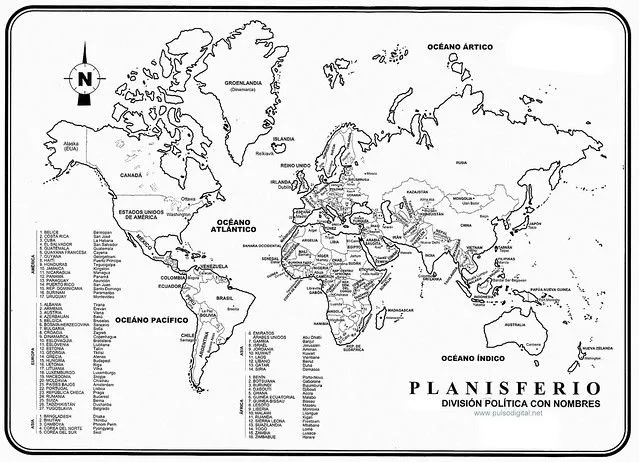 Planisferio - Division politica con nombres | Flickr - Photo Sharing! Planisferio - Division politica con nombres | Flickr - Photo Sharing!