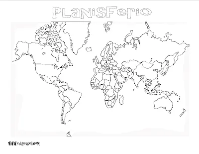 El Planisferio Division Politica Con Nombres | QUE HAY EN INTERNET El Planisferio Division Politica Con Nombres | QUE HAY EN INTERNET
