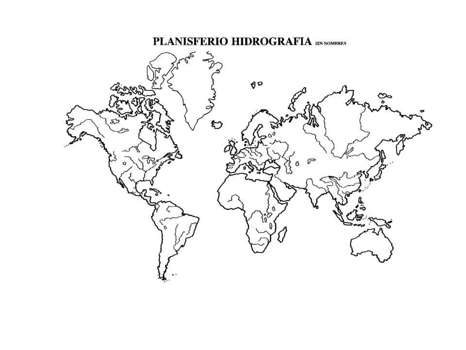 Planisferio Hidrografía con nombres y sin nombres - Descarga ya! Planisferio Hidrografía con nombres y sin nombres - Descarga ya!