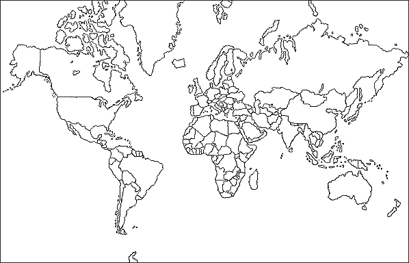 Planisferio para colorear - Imagui