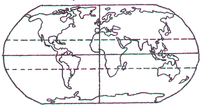 Planisferio politico contorno - Imagui