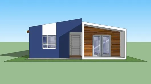 Plano de casa moderna en 90 metros cuadrados | Planos de Casas Plano de casa moderna en 90 metros cuadrados | Planos de Casas