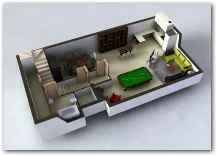 Plano de casa con sotano | Planos de Casas