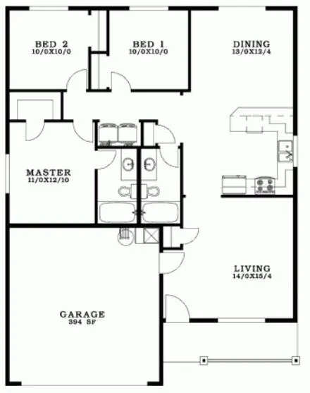 plano de casas 2-3 dormitorios » Planos de Casas Gratis plano de casas 2-3 dormitorios » Planos de Casas Gratis
