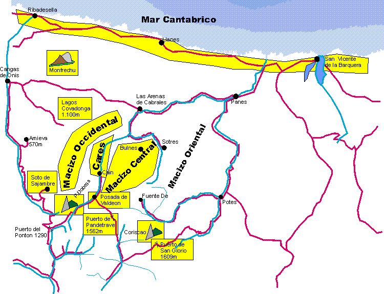 Plano de Picos de Europa, Asturias, Cantabria, Leon Plano de Picos de Europa, Asturias, Cantabria, Leon