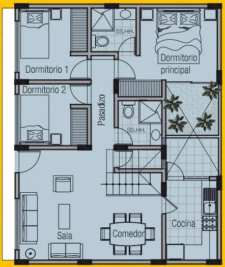 PLANO DE VIVIENDA DE 8m x 10m : PLANOS DE CASAS GRATIS Y ...