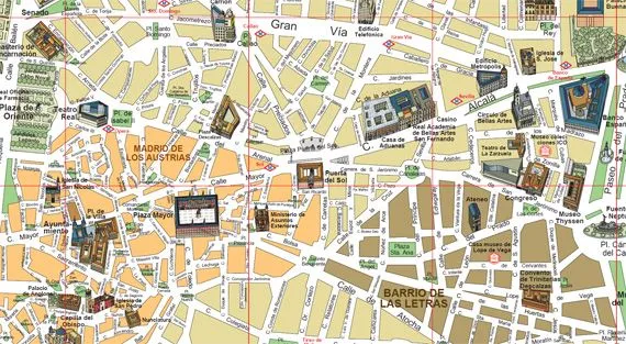 Plano de la Zona Centro de Madrid - es por madrid Plano de la Zona Centro de Madrid - es por madrid