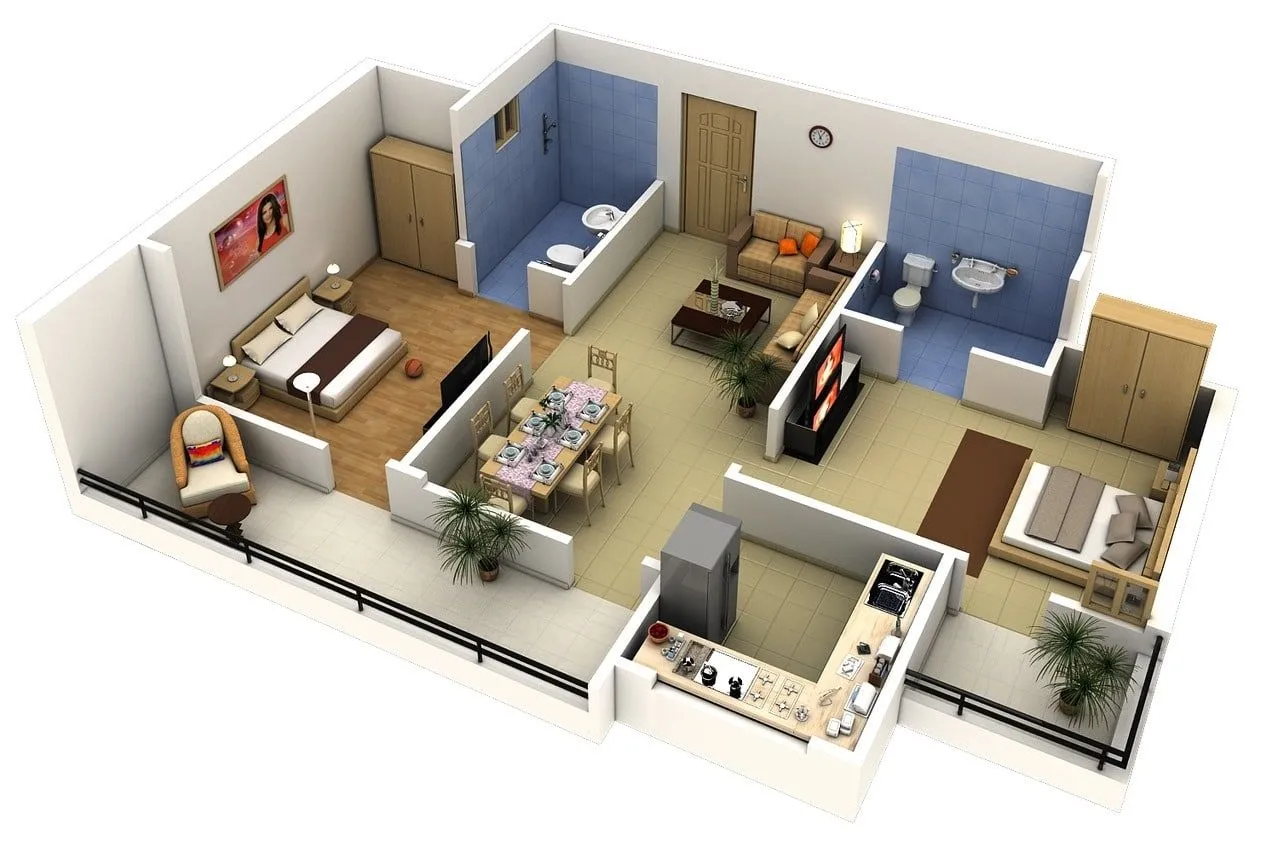 Planos de casas modernas en 3D - 17 fotos e imágenes gratis - Imagui