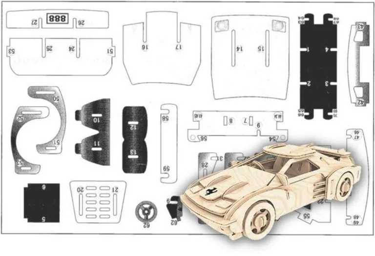 Planos de carros a escala: Vehículos para fabricar en madera Planos de carros a escala: Vehículos para fabricar en madera