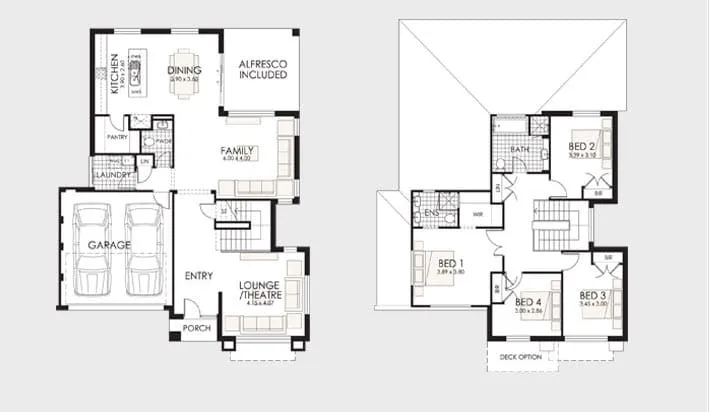 Planos de casa dos pisos moderna con tres habitaciones | Construye ... Planos de casa dos pisos moderna con tres habitaciones | Construye ...