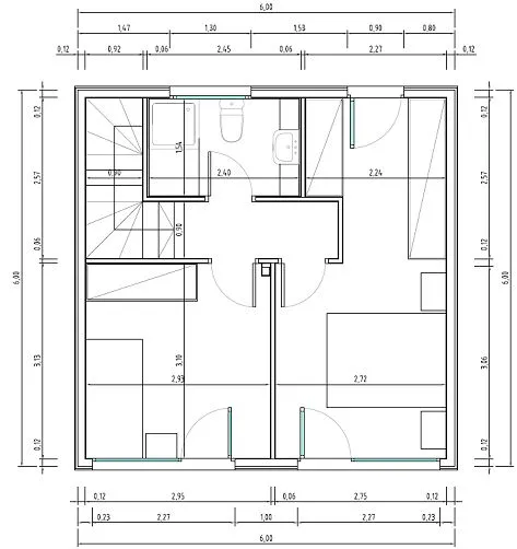 PLANOS DE CASAS ECONOMICAS CASA CUBO 72M2 6X6 QUBICHOUSE CONCEPT ... PLANOS DE CASAS ECONOMICAS CASA CUBO 72M2 6X6 QUBICHOUSE CONCEPT ...