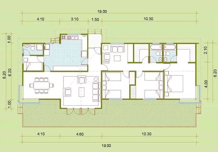 Planos Casas de Madera Prefabricadas: Plano Casa Madera Gratis Planos Casas de Madera Prefabricadas: Plano Casa Madera Gratis