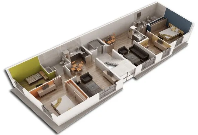 Planos de Casas on Pinterest | Interactive Map, Apartment Plans ...
