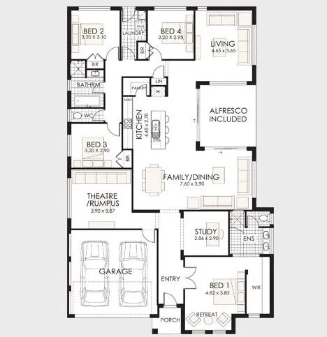 Planos de casas de un piso [fachadas y planos de planta ...