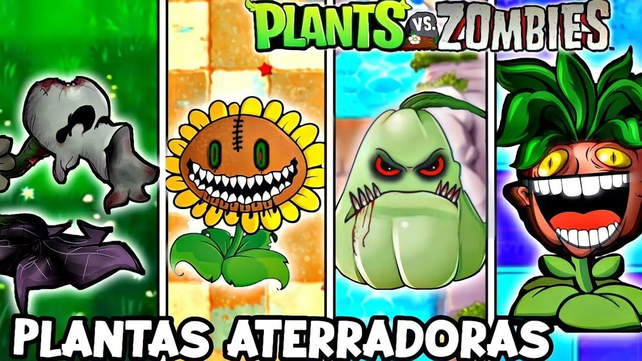 7 PLANTAS ATERRADORAS y MISTERIOSAS qué PODEMOS ENCONTRAR en PLANTS VS ZOMBIES - YouTube