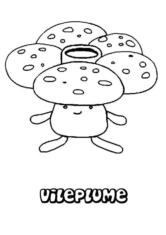 Dibujos para colorear POKEMON PLANTA, Pokemon Vileplume para imprimir Dibujos para colorear POKEMON PLANTA, Pokemon Vileplume para imprimir