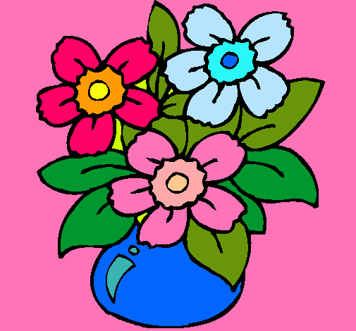 Dibujo de Jarrón de flores pintado por Plantas en Dibujos.net el ...