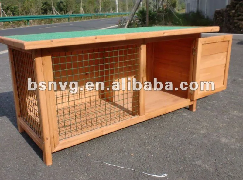 De dos plantas de madera conejera-Jaulas, transportadores y casas ...