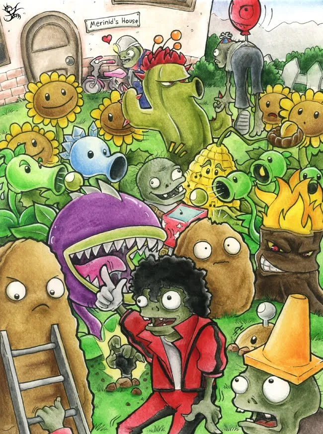 Juegos de pintar plantas vs zombies - Imagui