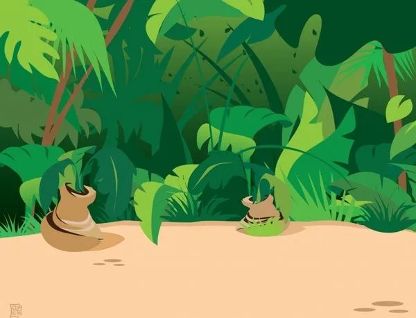 Plantas de la selva Vector misceláneos - vectores gratis para su ...