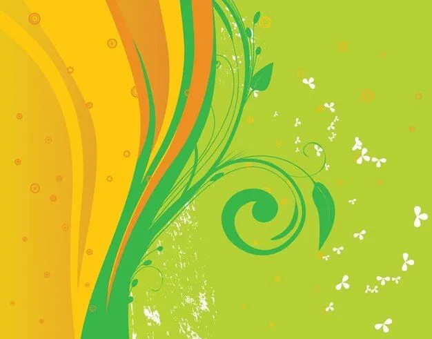 Las plantas verdes en fondo colorido | Descargar Vectores gratis Las plantas verdes en fondo colorido | Descargar Vectores gratis