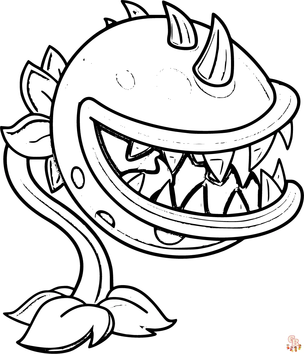 Plantas vs Zombies para colorear