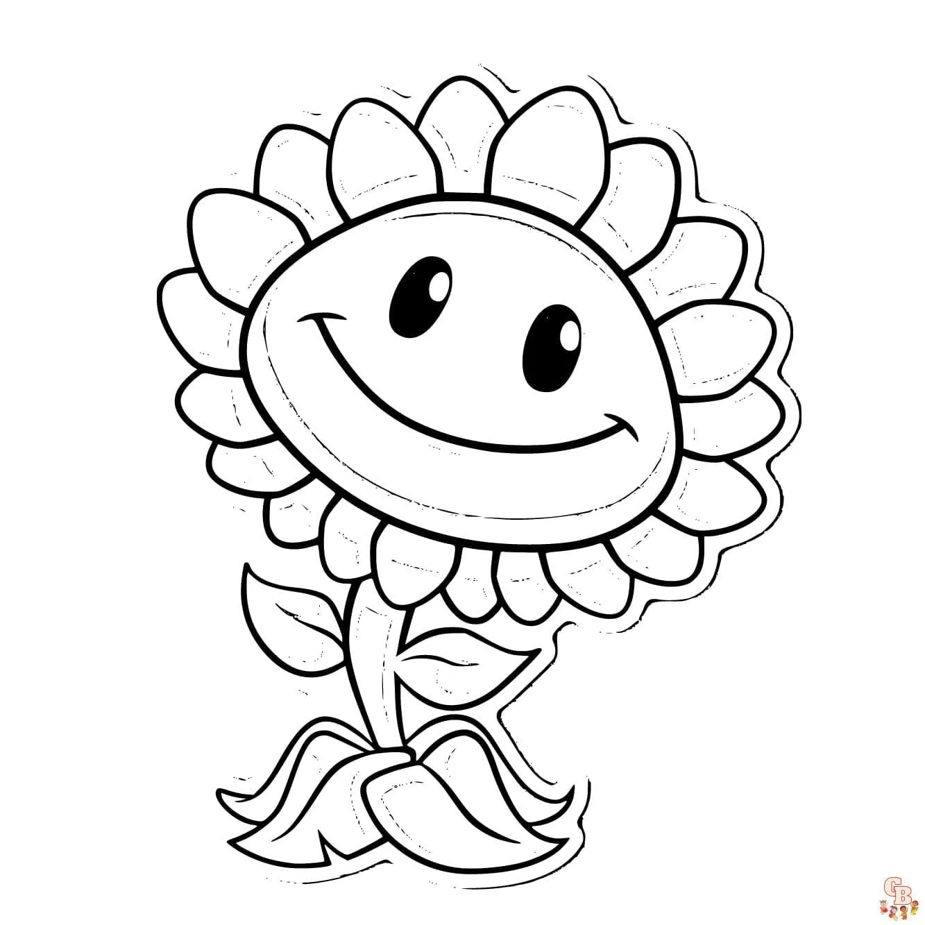 Plantas vs Zombies para colorear