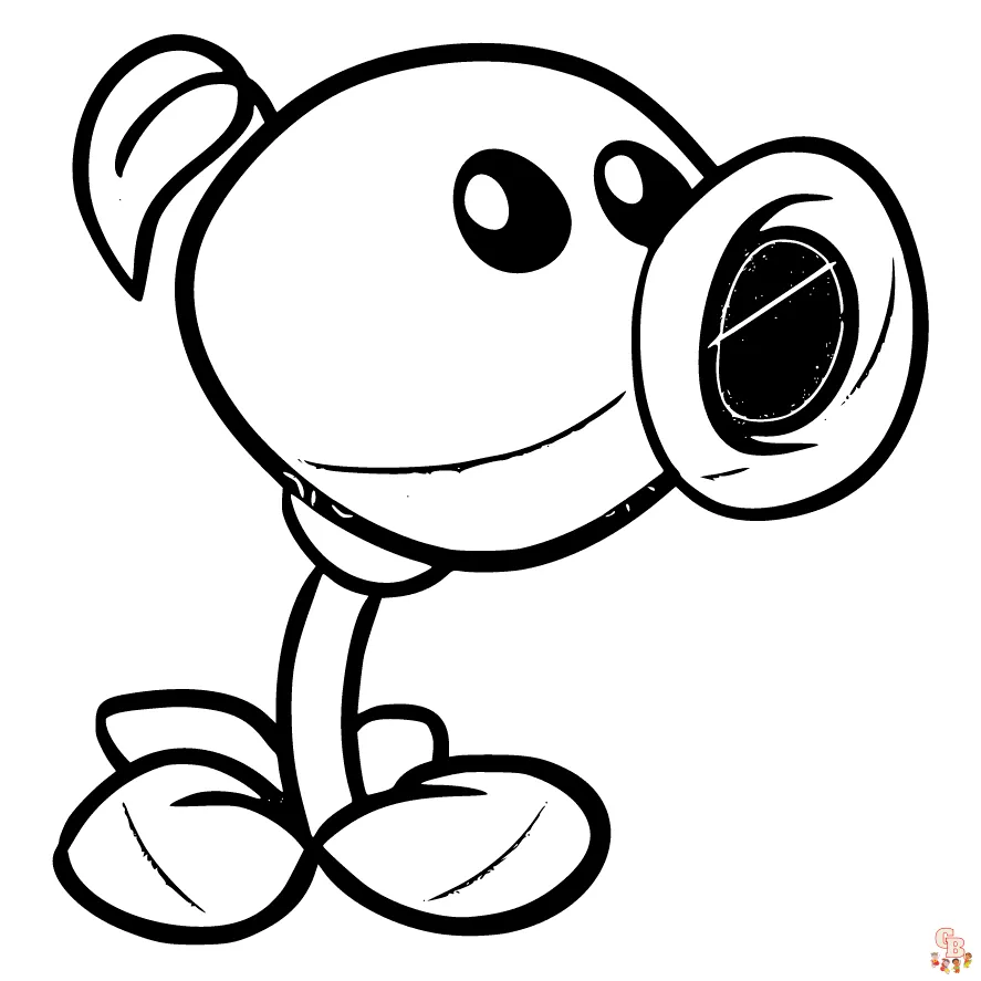 Plantas vs Zombies para colorear