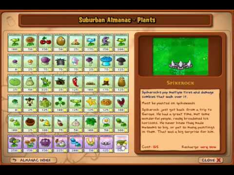 Plantas Vs Zombies(All Plants and Zombies) - YouTube