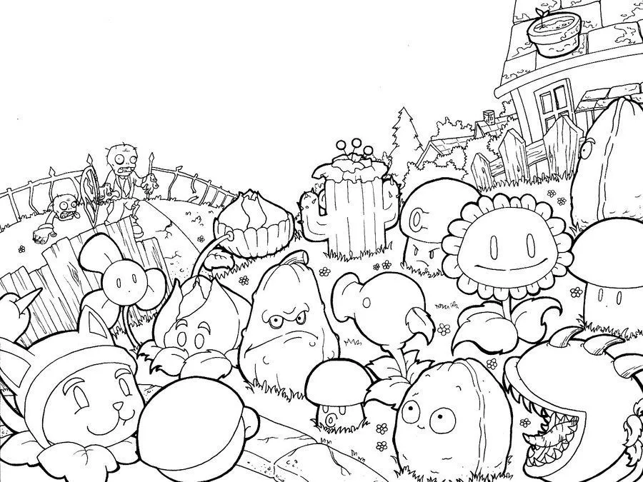 Plantes vs zombies Coloriage | Plantas VS Zombies | Pinterest ... Plantes vs zombies Coloriage | Plantas VS Zombies | Pinterest ...